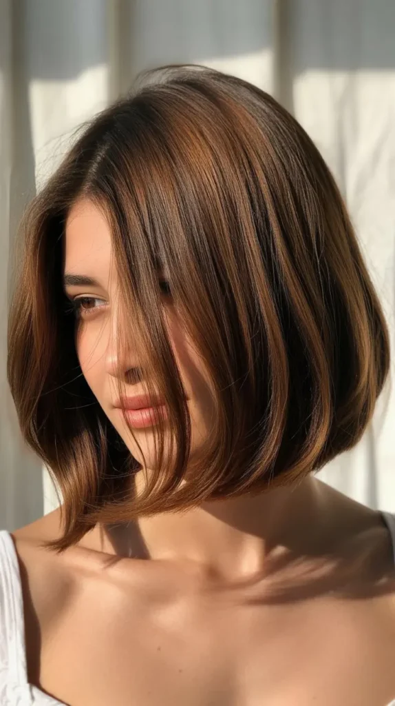 Long Bob with Volume at the Crown