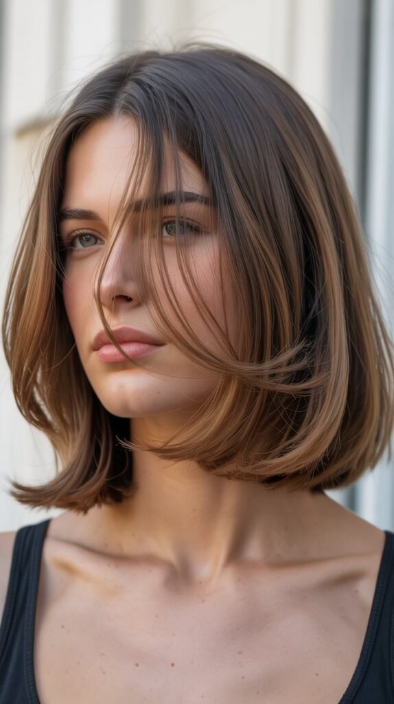 Long Bob with Face-Framing Layers