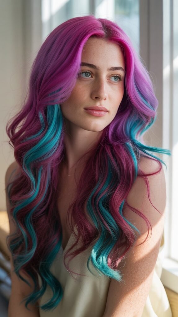 Magenta and Turquoise Bold Contrast