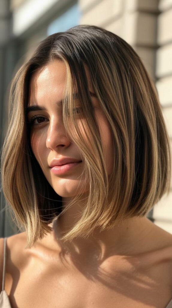 Long Bob with Babylights