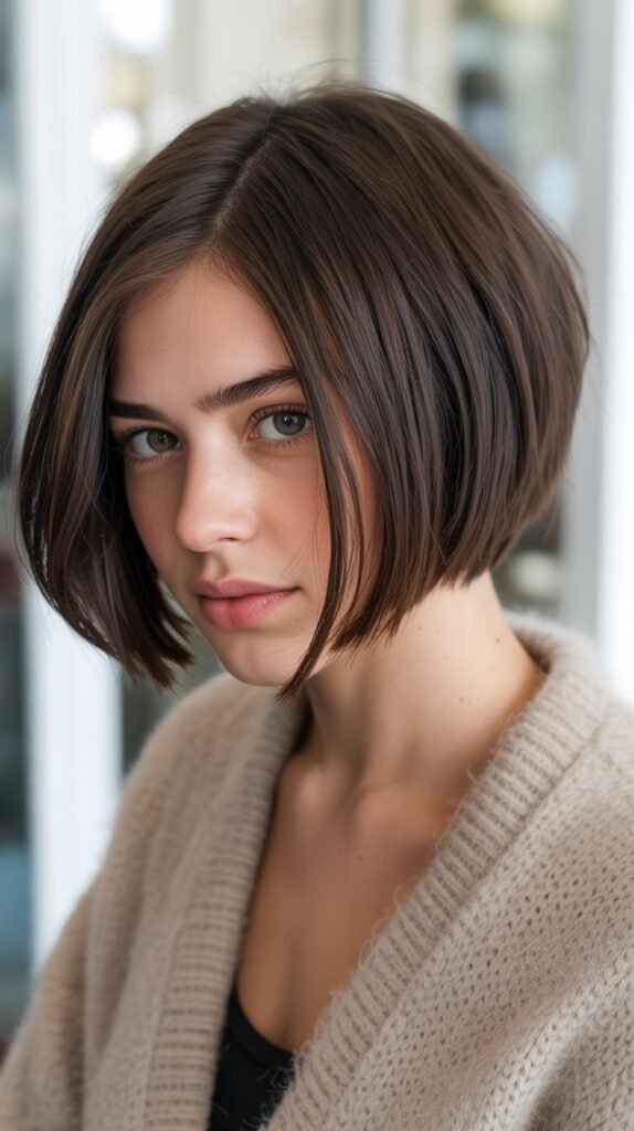 Asymmetrical Angled Bob