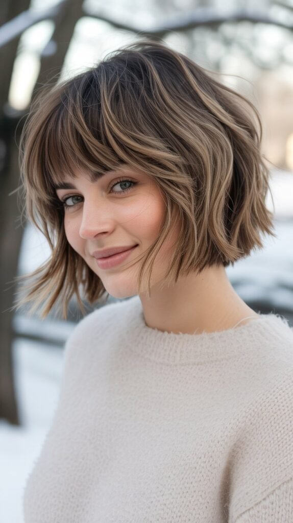  Choppy Bob with Fringe