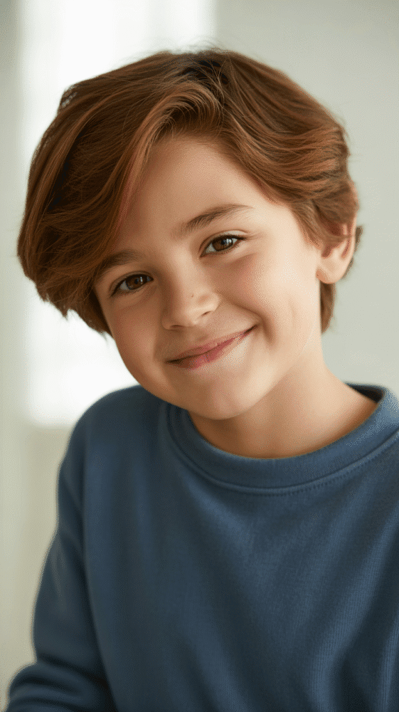 Top 30 Stylish Children Hairstyles for Little Boys That Are Totally Adorable 15 The Side Swept