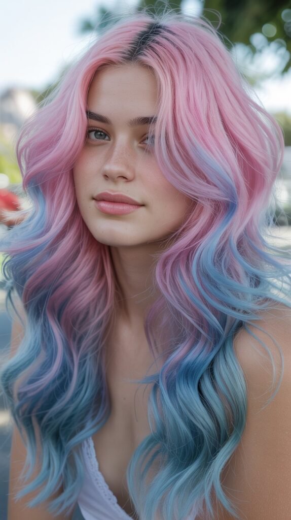 Pink and Blue Cotton Candy Dream
