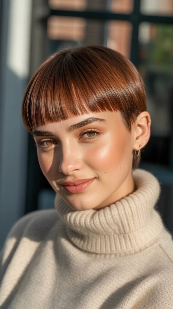 Sleek Pixie with Baby Bangs