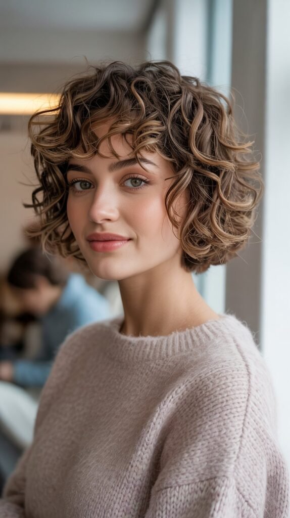 Curly Bob with Definition