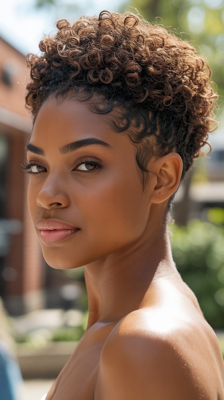 Chic Low Cut Styles for Black Women with 4C Hair