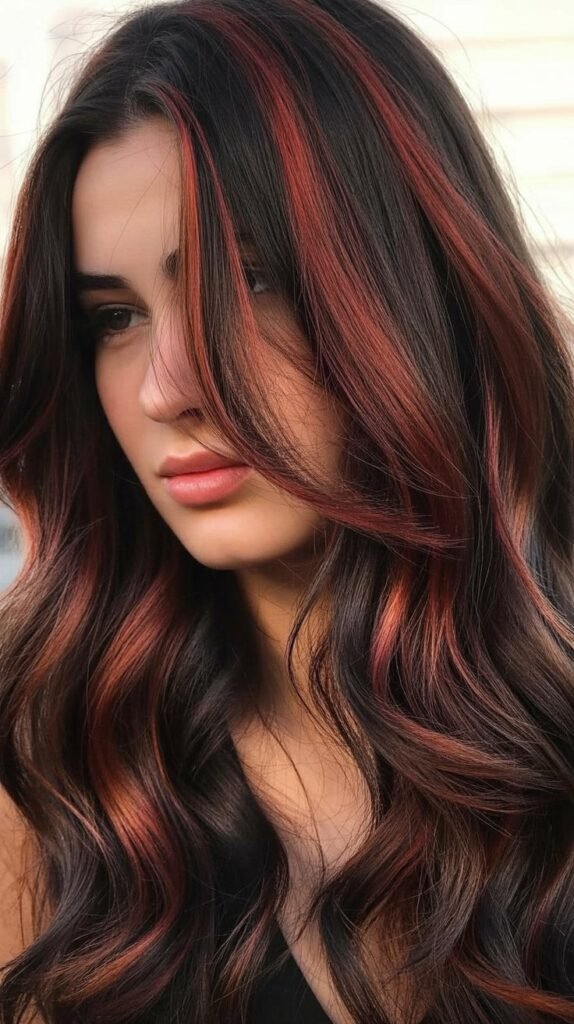 Chocolate Cherry Balayage Fusion