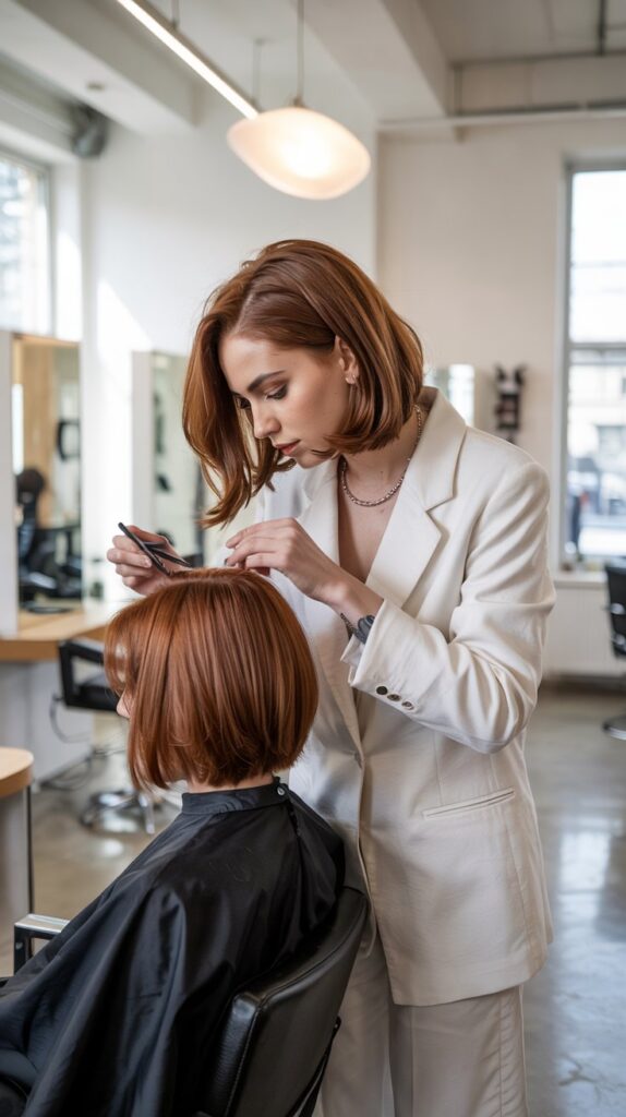 29 Professional Hairstylist Work Outfits for Women 28 Minimalist All-White Ensemble