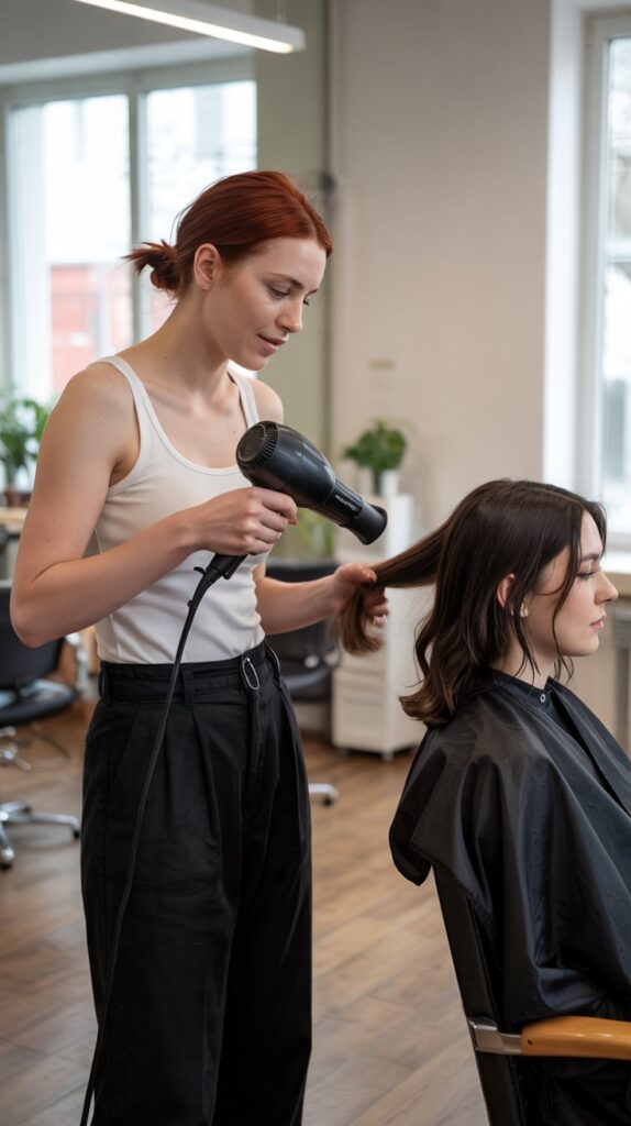 29 Professional Hairstylist Work Outfits for Women 13 Wide-Leg Trousers for Modern Comfort