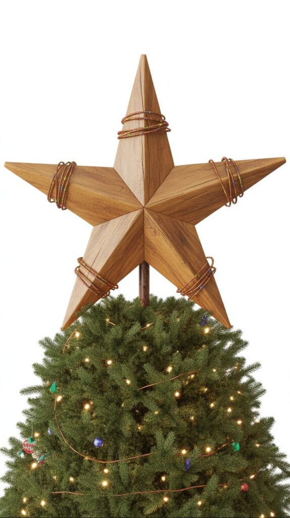 33 Profitable Rustic Christmas Wood Crafts for 2025 29 Wooden Christmas Tree Toppers