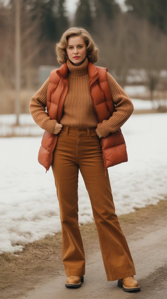 40 Winter Outfit Ideas for Women to Stay Warm and Stylish 39 *Practical woman in layered winter outfit showingRetr