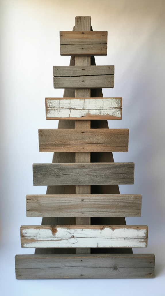 Weathered Fence Board Christmas Tree