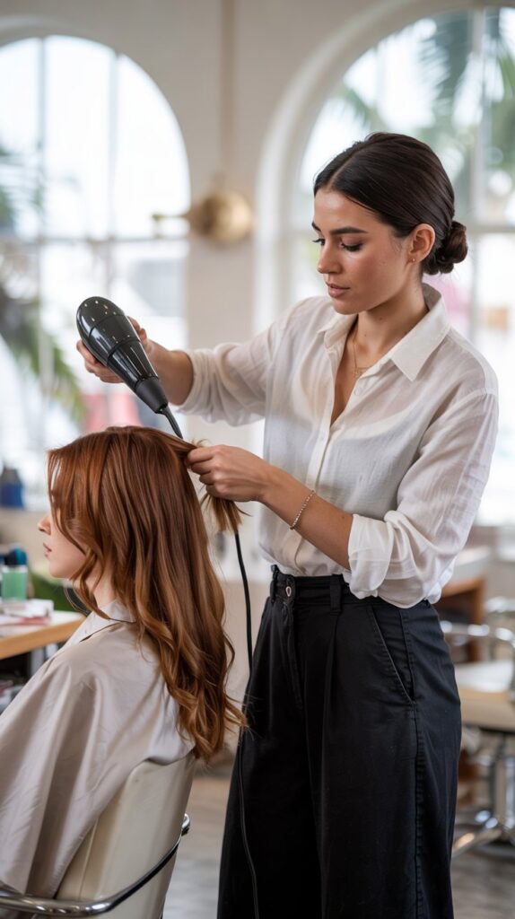 29 Professional Hairstylist Work Outfits for Women 18 Culotte Pants for Breezy Professionalism