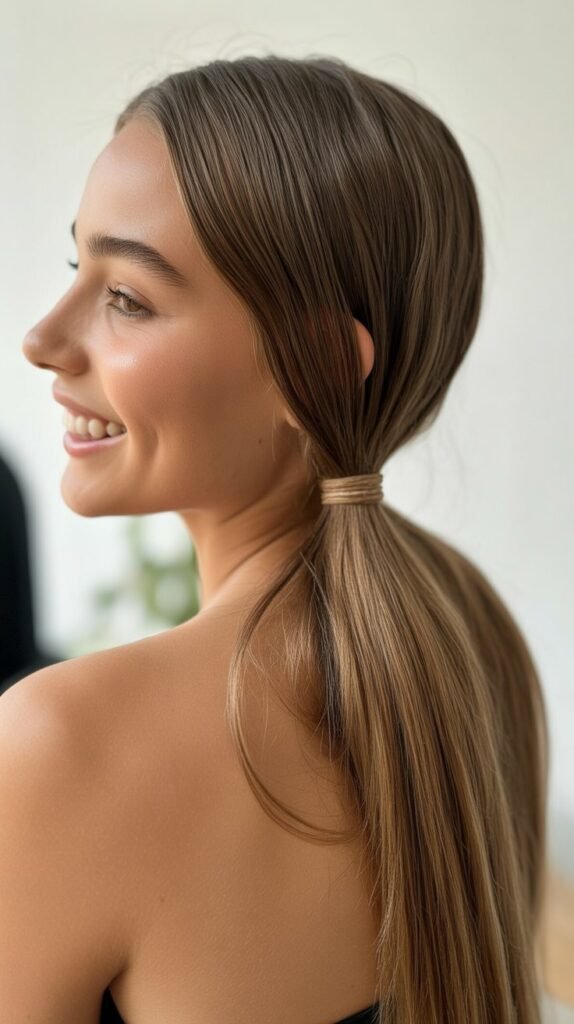 Sleek Low Ponytail