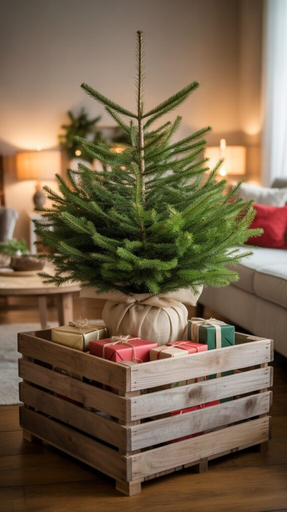 33 Profitable Rustic Christmas Wood Crafts for 2025 16 Rustic Wooden Christmas Tree Stands