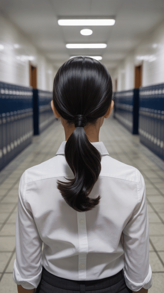 27 Elegant Cute Winter Updo Hairstyles for School 19 Sleek High Ponytail Wrap