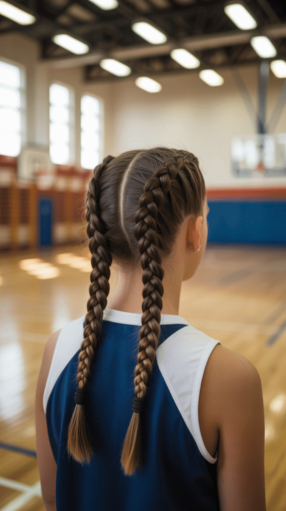 30 Cute Greasy Hair Hairstyles for School 9 The Double Dutch Braids