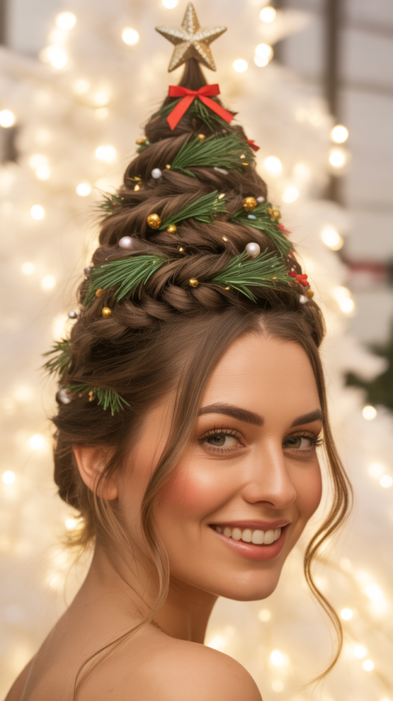 Classic Christmas Tree Bun