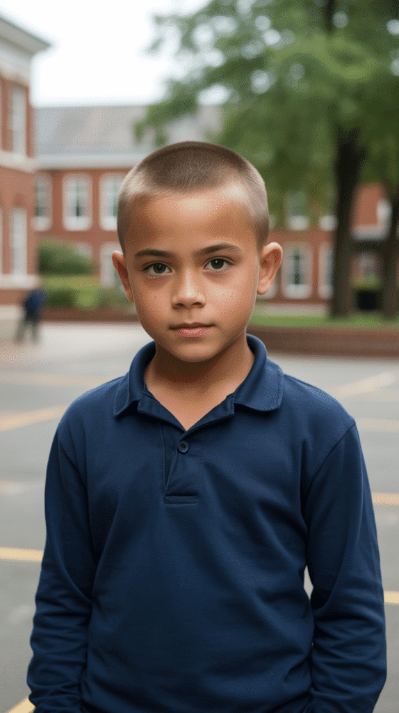 Effortless Mornings: Top 32 School-Ready Boys' Haircuts You'll Love 3 Buzz Cut