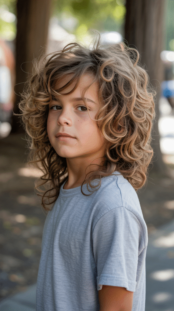 25 Little Boy Curly Haircuts That Show Off Those Curls 20 Shaggy Curly Layers