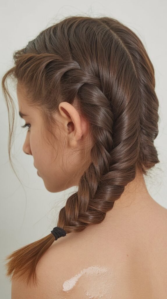 The Side-Swept Fishtail Braid