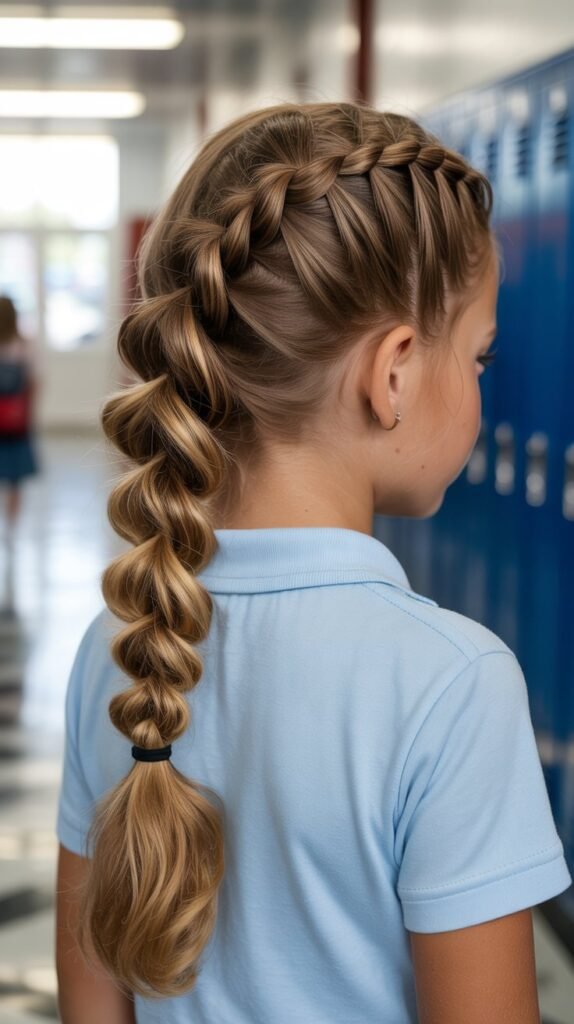  The Faux Hawk Ponytail