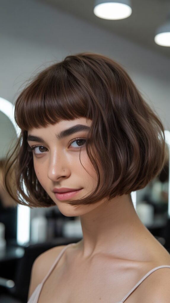 Inverted Bob with Micro Bangs