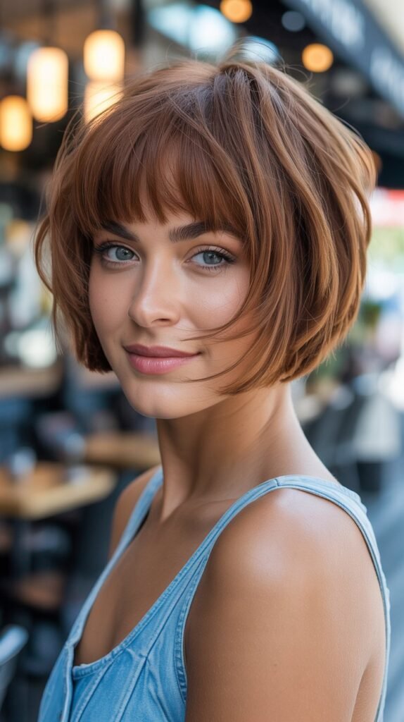 Choppy Bob with Piecey Bangs