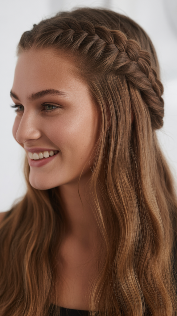 Braided Half-Up Half-Down