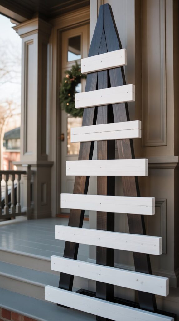 36 Wooden Christmas Trees for Your Front Porch Décor 31 Board and Batten Christmas Trees