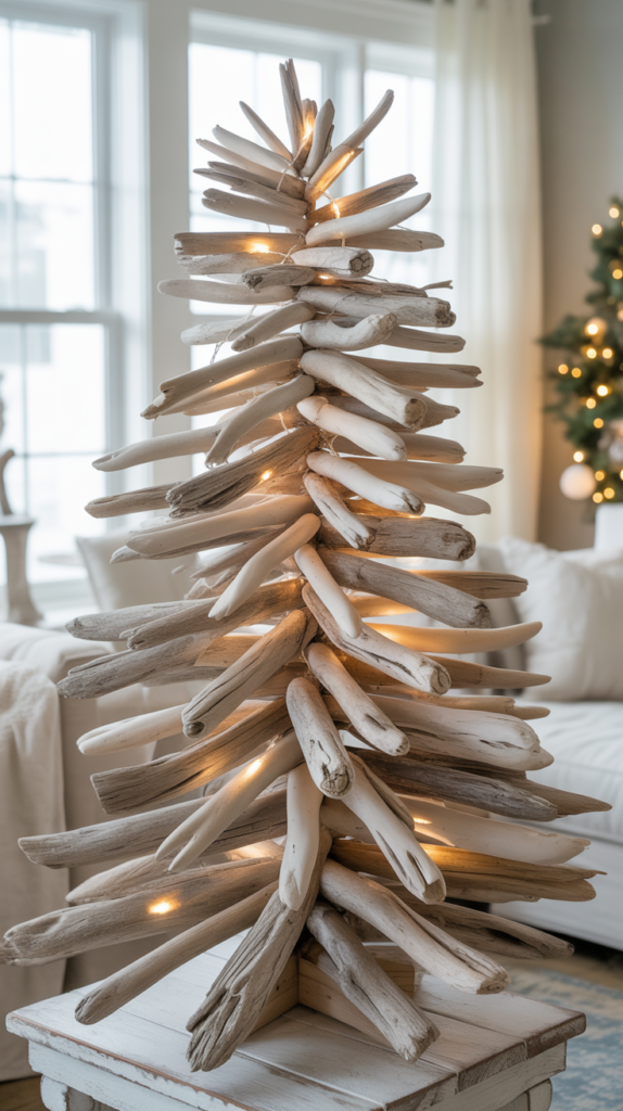 Driftwood Coastal Christmas Tree