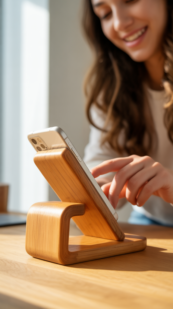 Wooden Phone Stands