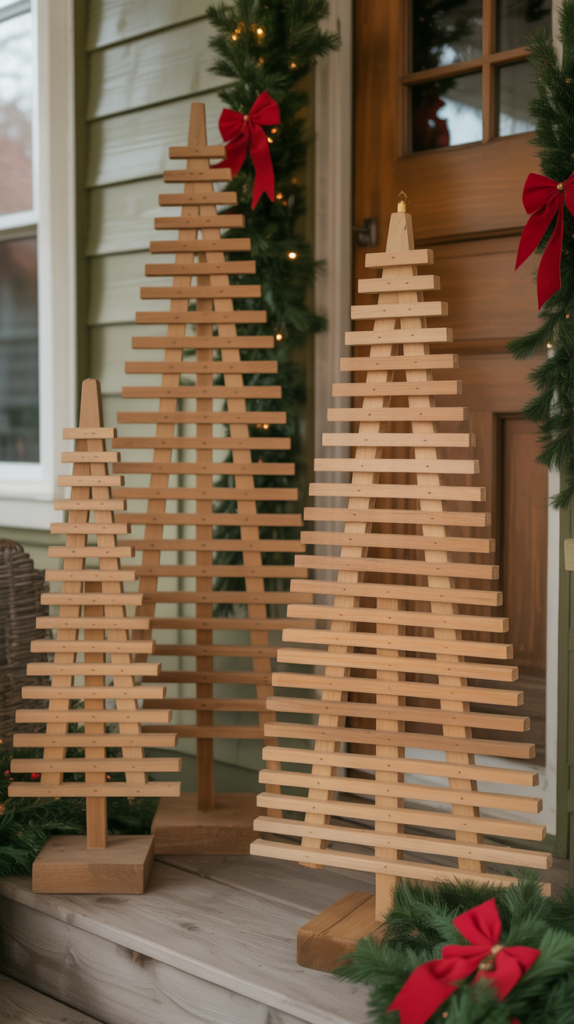 Lattice Panel Christmas Trees