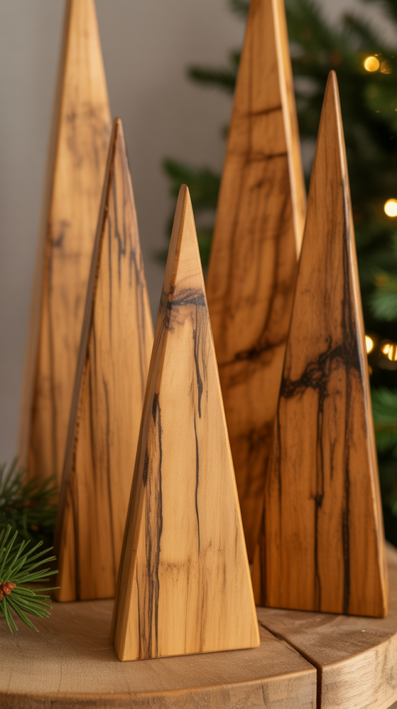 Spalted Wood Art Christmas Tree