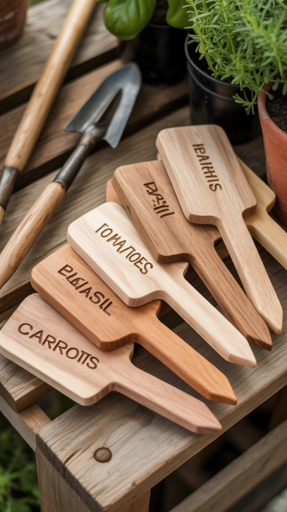 Wooden Garden Markers