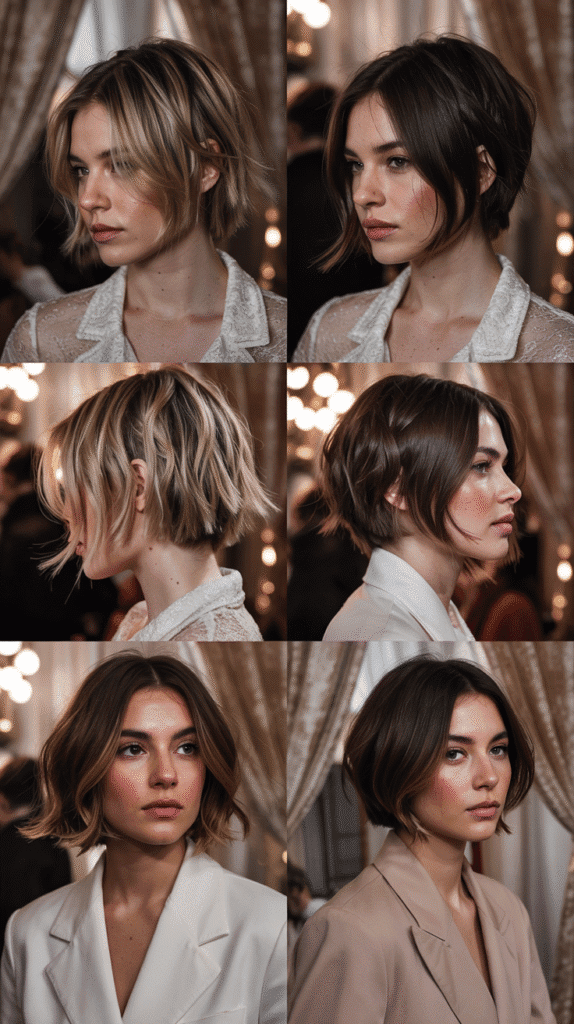 Celebrity-Inspired Choppy Bob Styles