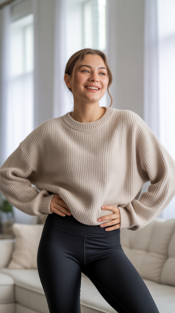 Oversized Sweater and Leggings Combo