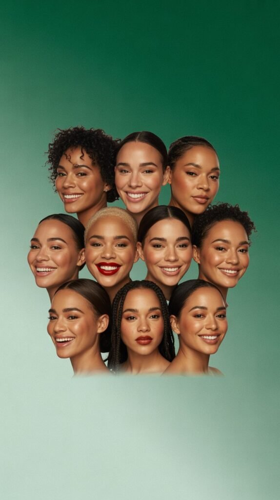 Ombre Forest Green to Mint