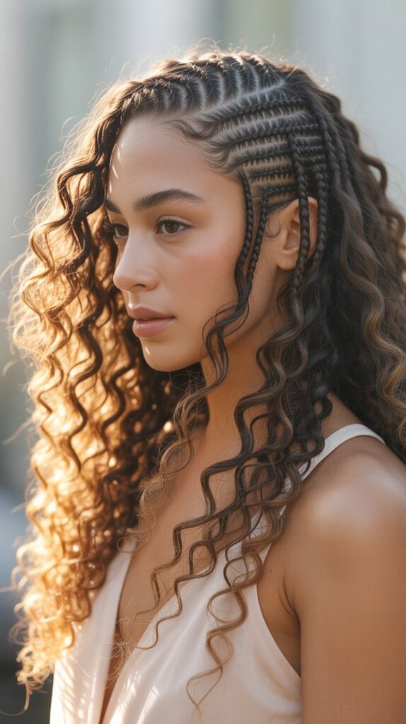 30 Best Cornrow Hairstyles for Kids with Natural Hair 21 Goddess Cornrows