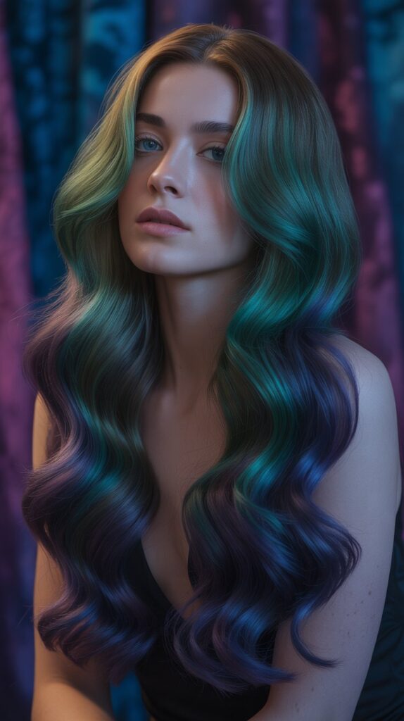 Emerald Green and Navy Blue Depth