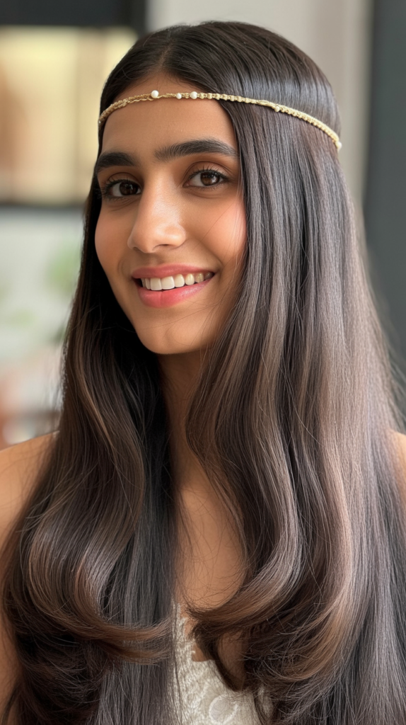 Sleek Straight Hair with Headband