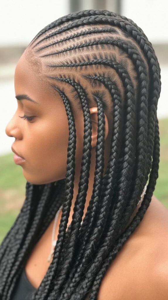 Best 25+ Half Cornrows Half Box Braids Styles You'll Obsess Over in 2025 11 11. Mini Cornrows with Medium Box Braids