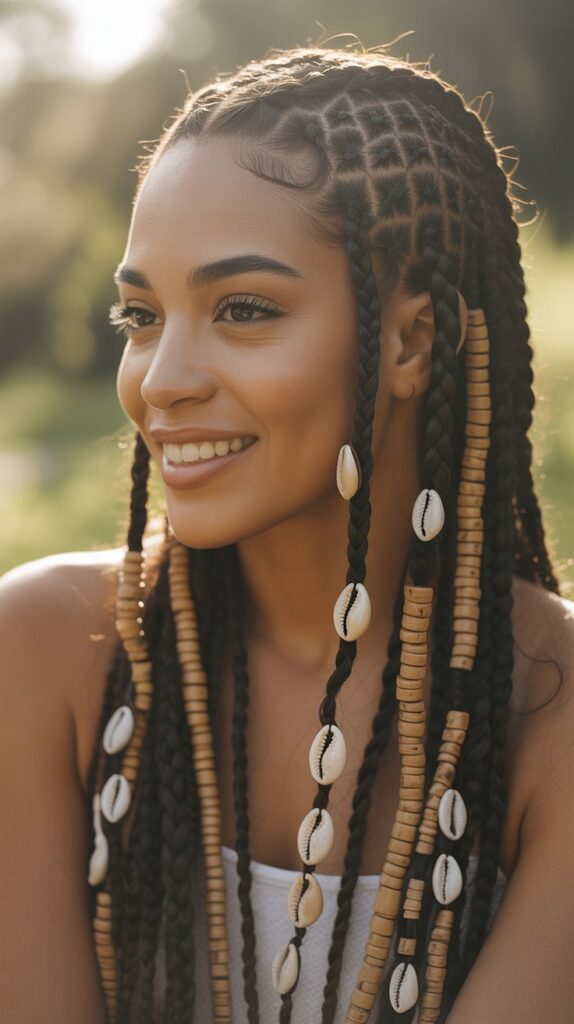 Top 33+ Baddie Hairstyles for Black Women Turn Heads 10 Tribal Braids with Beads