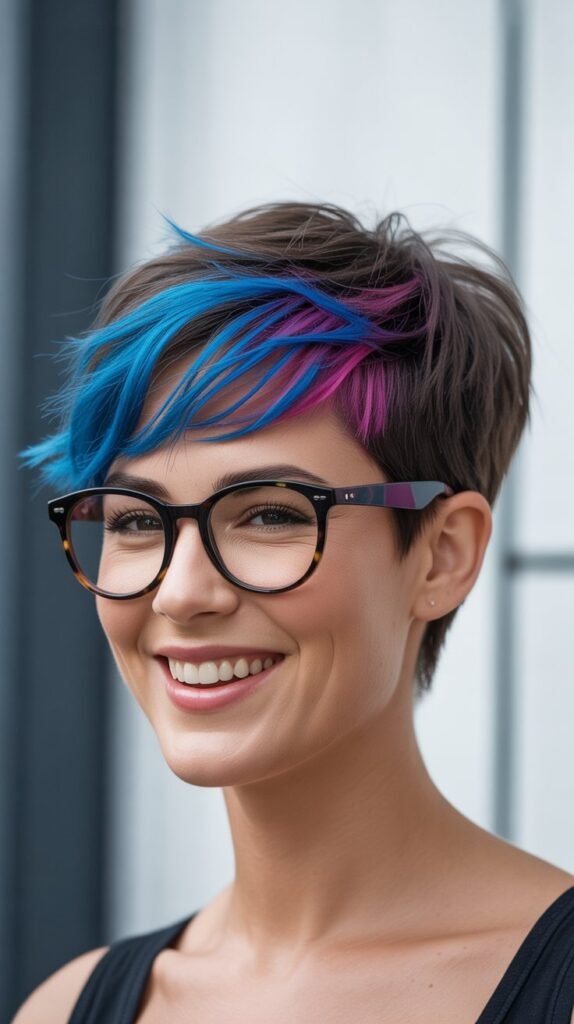  Pixie with Colored Highlights