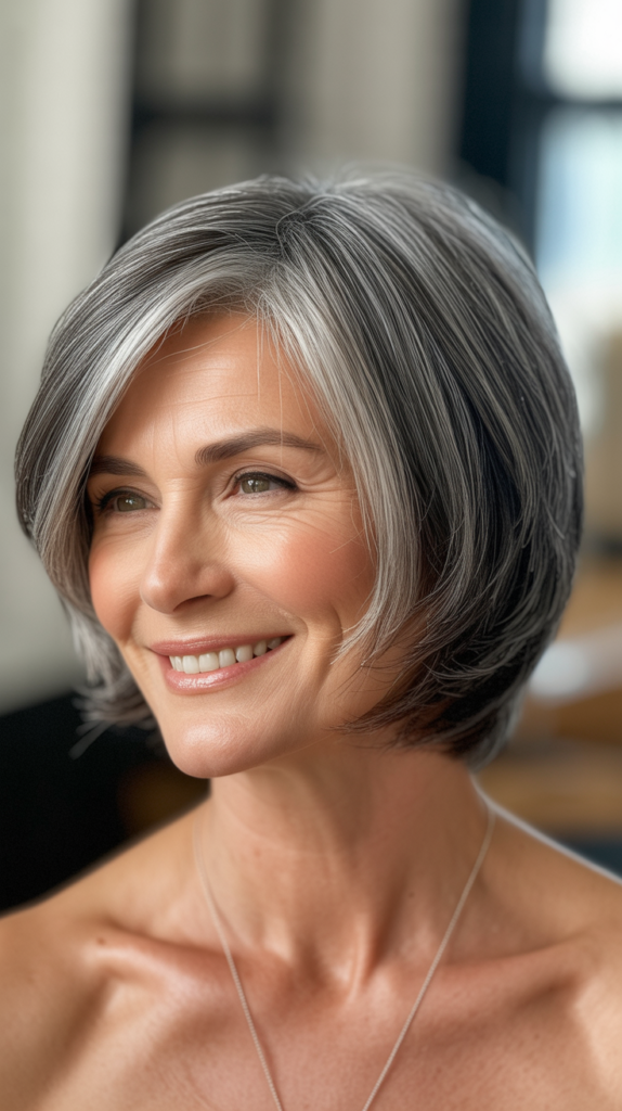 Lowlights for Transitioning to Fully Gray Hair
