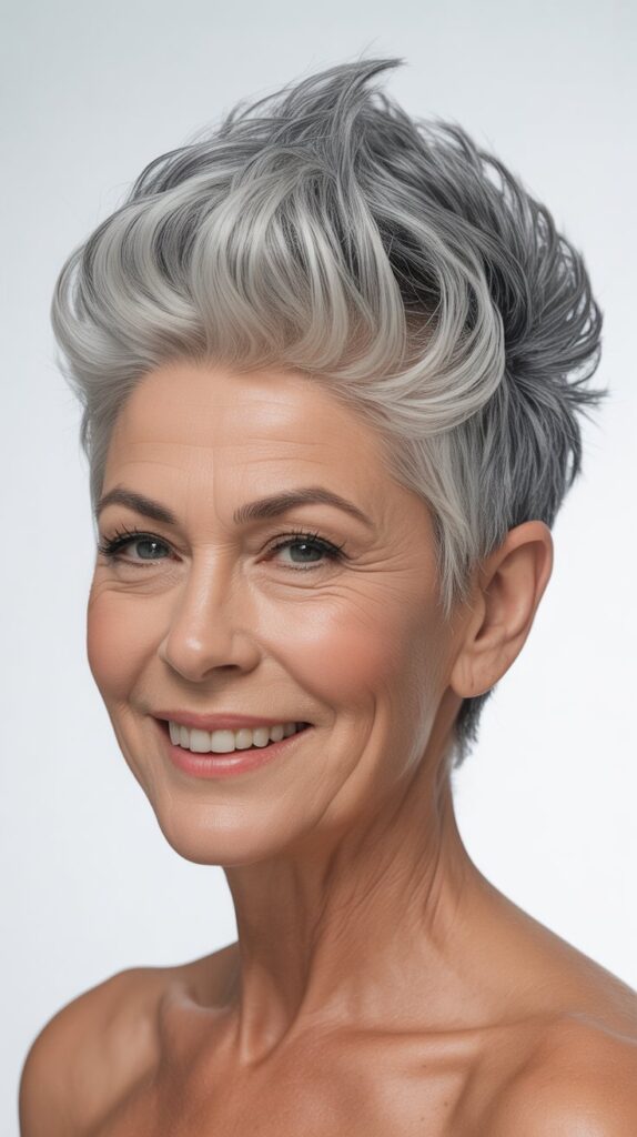Best 30+ Short Hairstyles for Women Over 60 That Will Turn Heads 22 The Crown-Volume Pixie