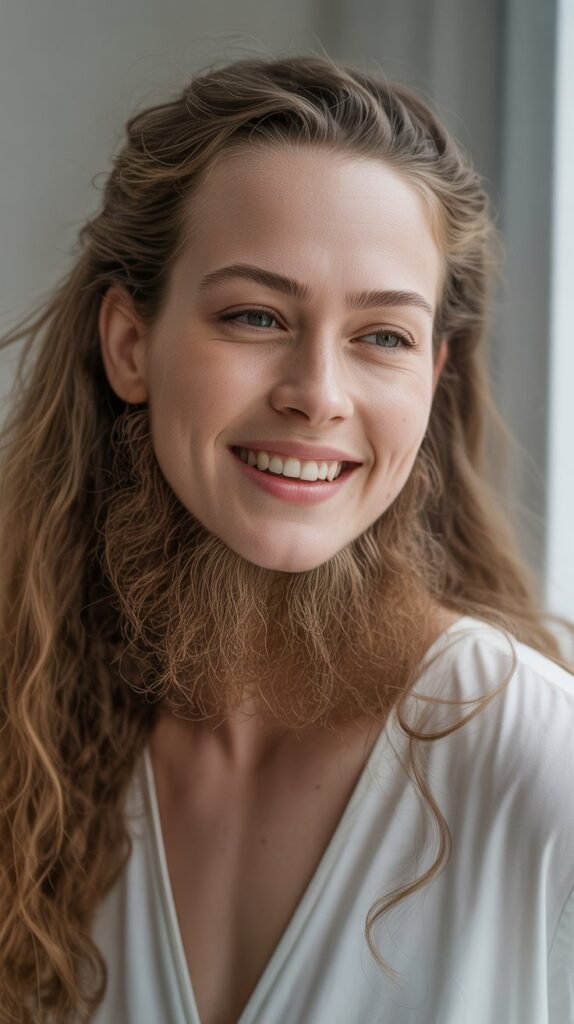 Long Hair with Beard Combination