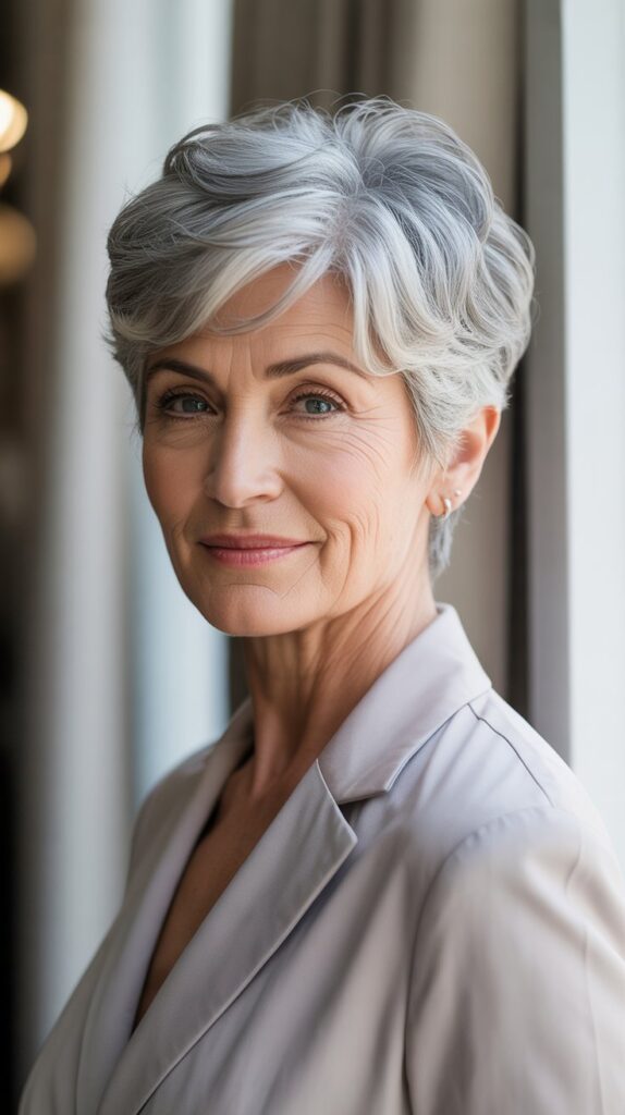 Best 30+ Short Hairstyles for Women Over 60 That Will Turn Heads 30 The Sophisticated Silver Pixie