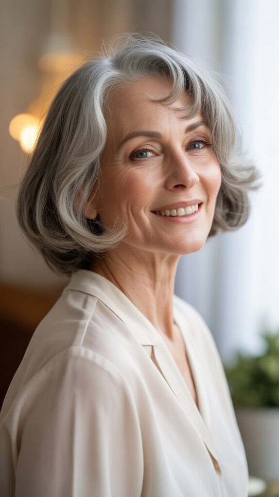 Best 30+ Short Hairstyles for Women Over 60 That Will Turn Heads 19 The Soft Rounded Bob